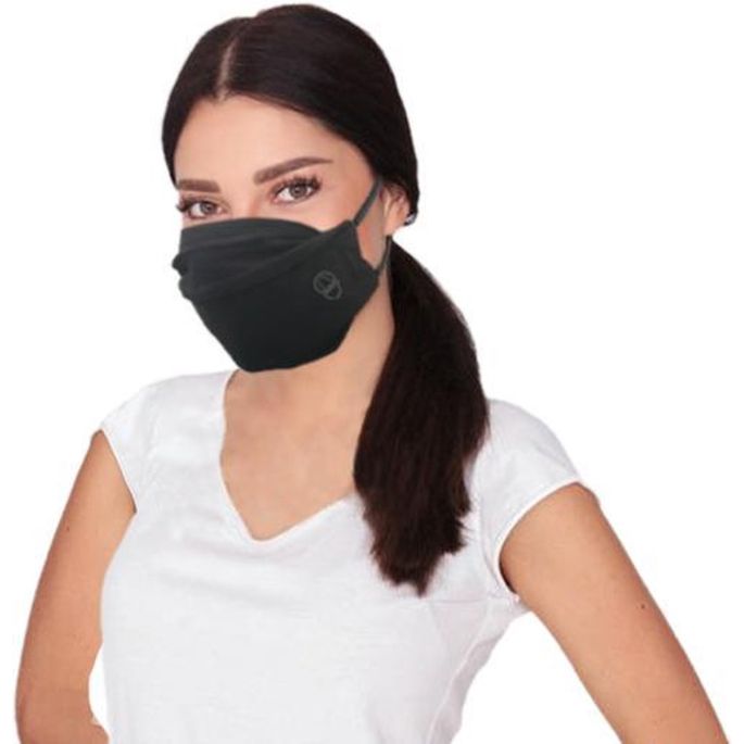 Mondmaskers Ribcap Zwart Large per stuk verpakt