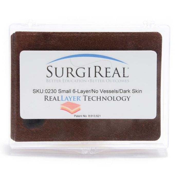 6-laags Small RealSuture subcuticulair gesimuleerd weefsel, Donkere huid