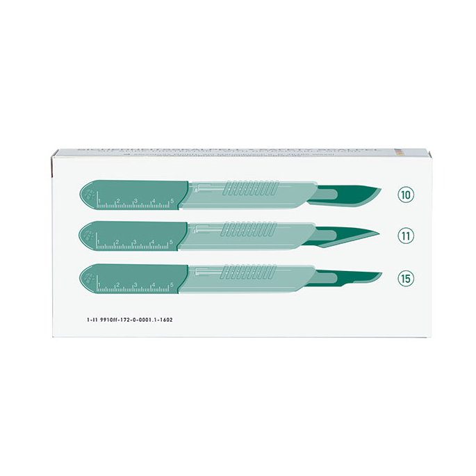 Scalpels met veiligheid systeem fig 15, 10 stuks