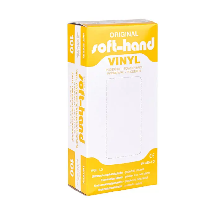 Soft-Hand Vinyl handschoenen, maat XS, 100 stuks