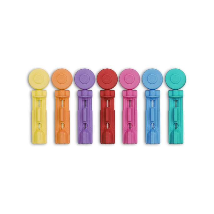 Microlet Gekleurde Lancetten, 100 stuks