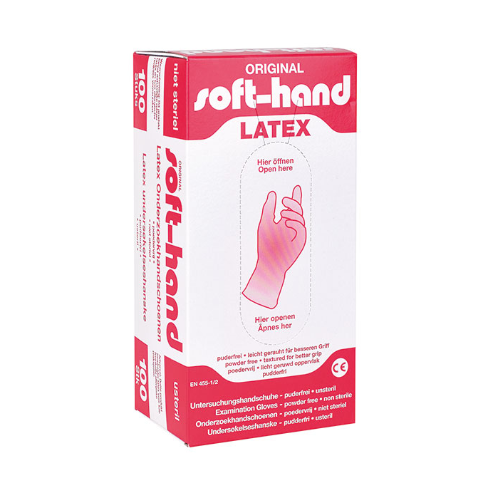 Soft-Hand handschoenen Latex Ongepoederd Small, 100 stuks