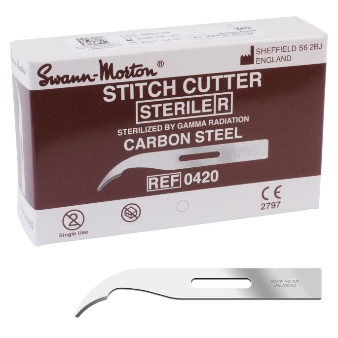 Swann Morton stitch cutters Carbon (kort)