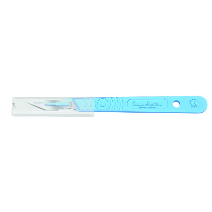 Swann Morton wegwerp scalpels met beschermhoes, niet steriel, bulk, nr. 10A
