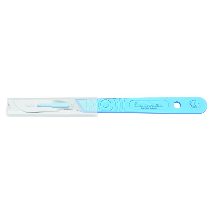 Swann Morton wegwerp scalpels met beschermhoes, niet steriel, bulk, nr. 21
