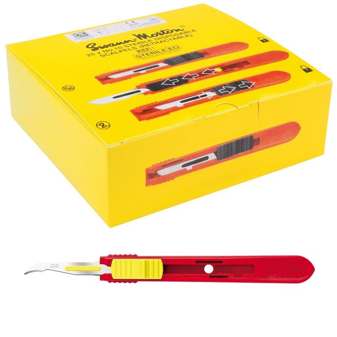 Swann Morton intrekbare stitch cutters RVS, nr. SC
