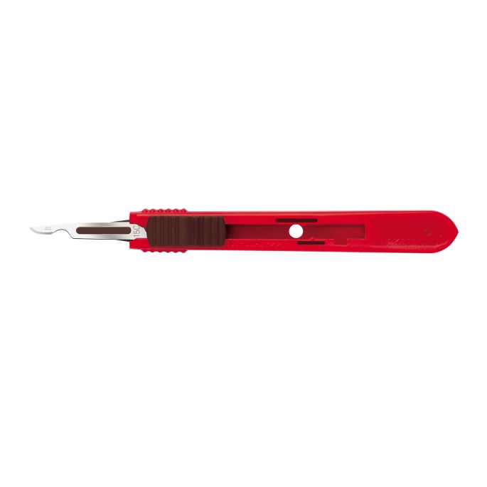 Swann Morton intrekbare scalpels RVS, niet steriel, bulk, nr. 15C