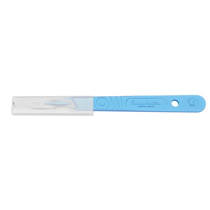 Swann Morton wegwerp scalpels met beschermhoes, steriel, nr. 10