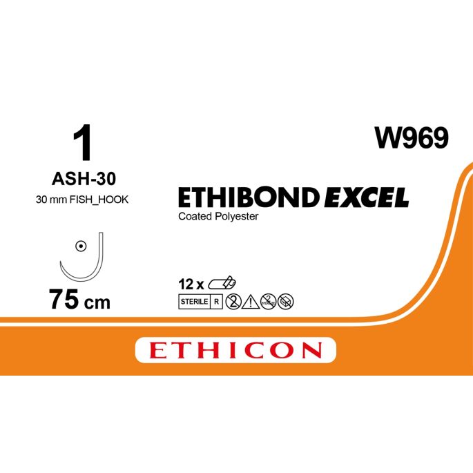 Ethibond Excel groen 1, ASH-30 naald, W969, 12 stuks
