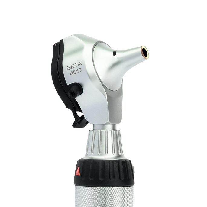 HEINE BETA 400 LED F.O. otoscoop + BETA 200 LED oftalmoscoop set met BETA batterijhandvat en harde koffer (2,5 V)