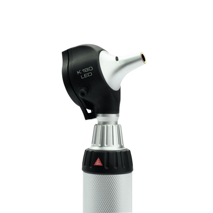 HEINE K180 LED diagnostische set met K180 LED F.O. otoscoop, K180 LED oftalmoscoop en BETA batterijhandvat (2,5 V)