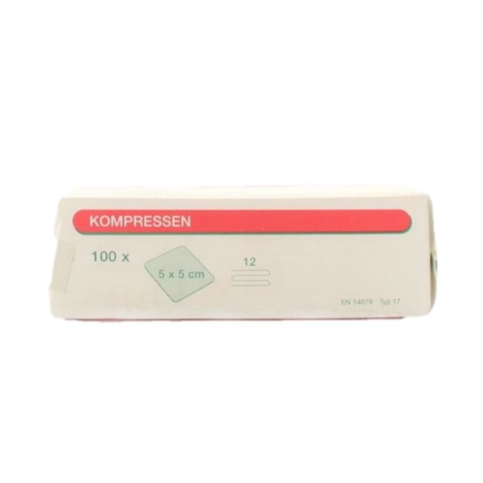 Noba gaaskompressen 12-laags niet steriel 5 x 5 cm, 100 stuks