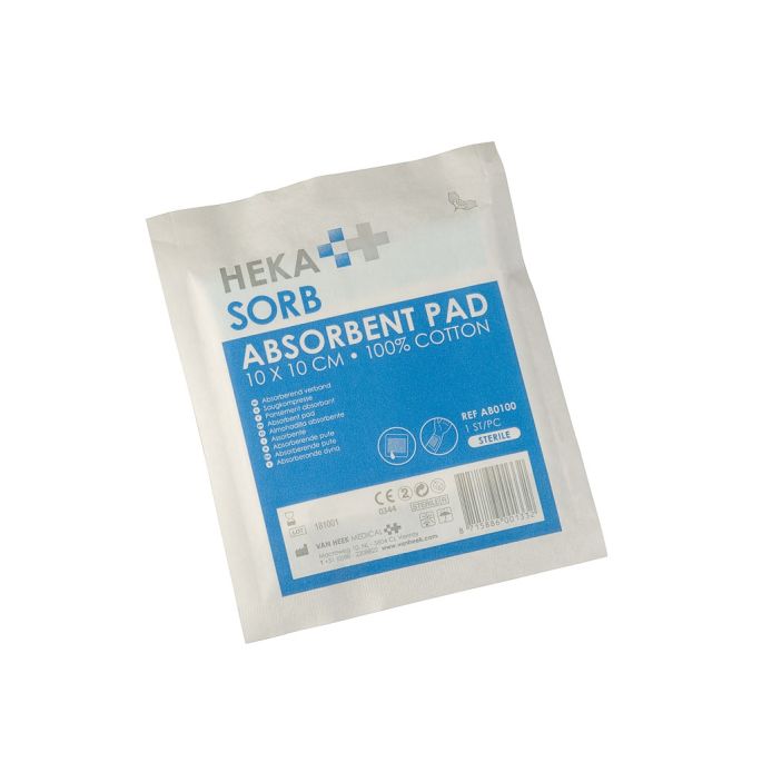 HEKA Sorb absorberend verband 10 x 20 cm steriel, 30 stuks