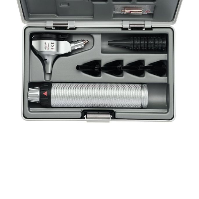 HEINE BETA 400 F.O. LED otoscoop kit met 2,5V BETA batterijhandvat en accessoires