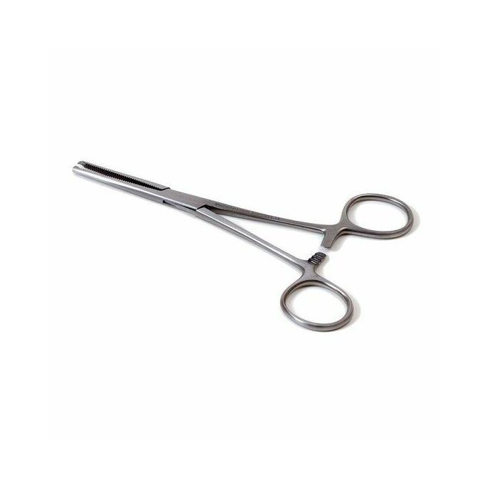 Kocher arterieklem 1x2 tanden 16 cm, recht uitneembaar