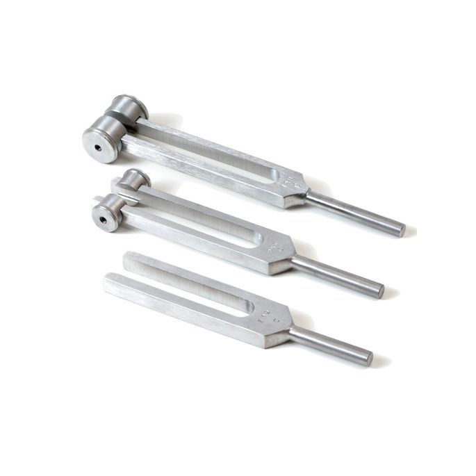 Stemvork 256 Hz, 17 cm aluminium met dempers