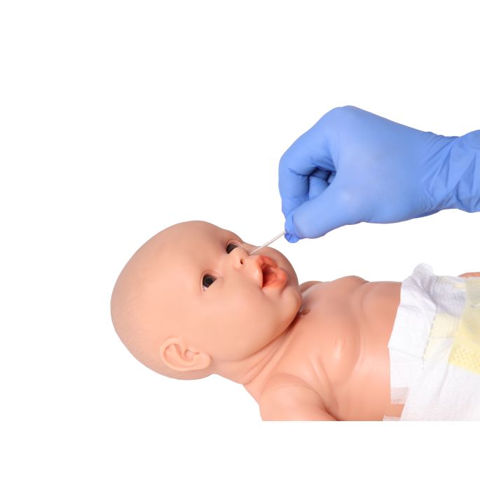 Oefenbaby 'Nick' voor de verpleegopleiding, jongen, lichte huidskleur
