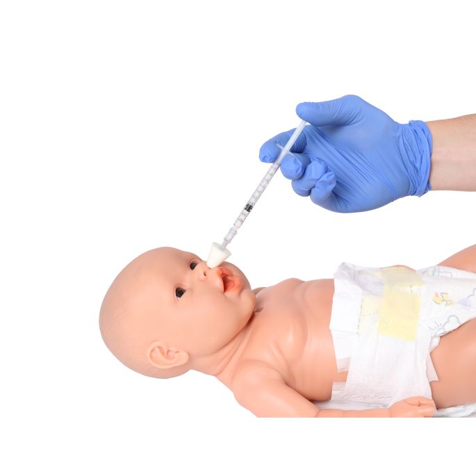 Oefenbaby 'Nick' voor de verpleegopleiding, jongen, lichte huidskleur