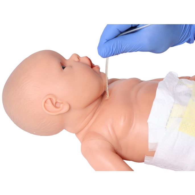 Oefenbaby 'Nick' voor de verpleegopleiding, jongen, lichte huidskleur