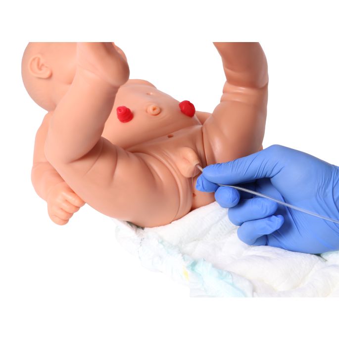 Oefenbaby 'Nick' voor de verpleegopleiding, jongen, lichte huidskleur
