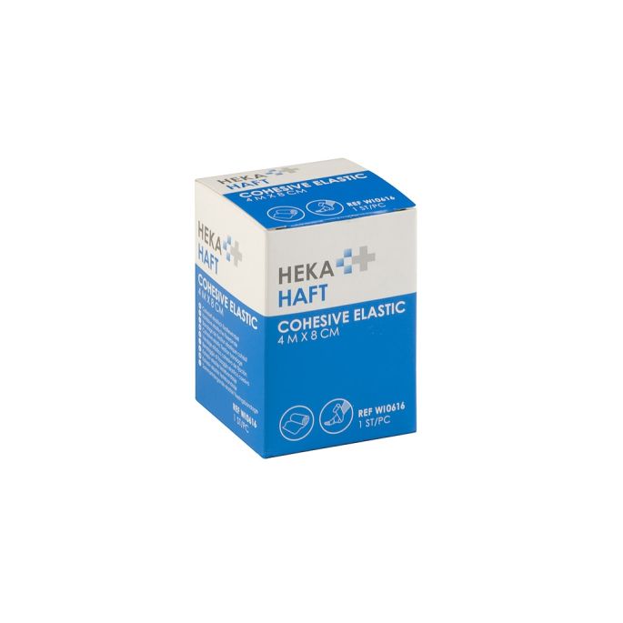 HEKA Haft Cohesive windsel 4 m x 8 cm, 5 stuks