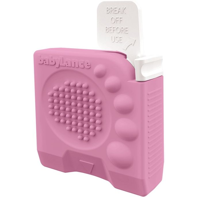 babyLance Safety Heelstick Preemie roze steriel, 50 stuks