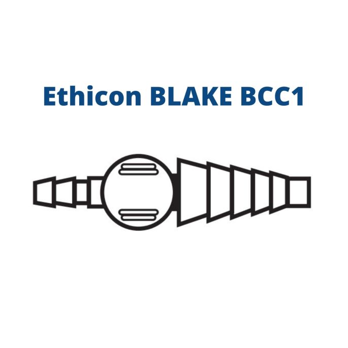 Blake Silicone Cardio Connector 1.1, 19 FR, Hubless, Chest, BCC1, 20 stuks