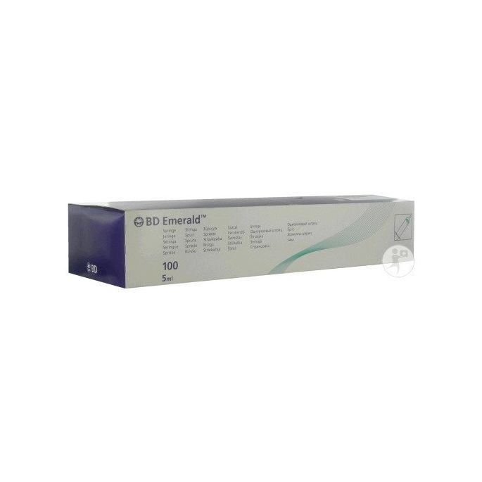 BD Emerald 3-delige spuit 5 ml, 100 stuks