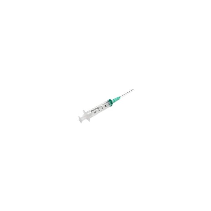 BD Emerald spuit 5 ml + naald 21G 0,8 x 40 mm, 100 stuks