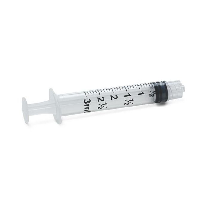 BD Plastipak 3-delige injectiespuit 3 ml Luer-Lok, 200 stuks