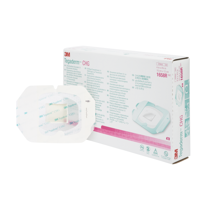 3M Tegaderm CHG Chloorhexidinegluconaat I.V. Fixatieverband 10 x 12 cm, 25 stuks