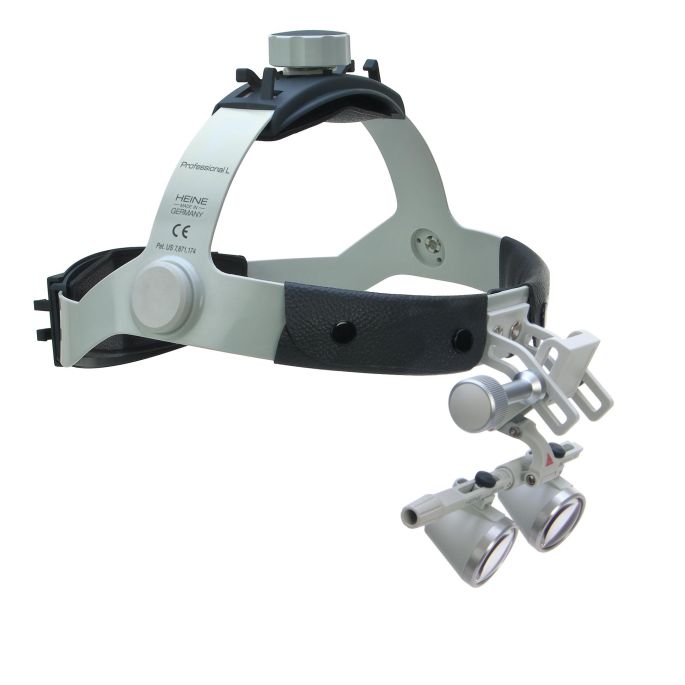 HEINE HR 2,5x binoculaire loepenset C met i-View op Professional L hoofdband zonder S-GUARD, werkafstand 420 mm