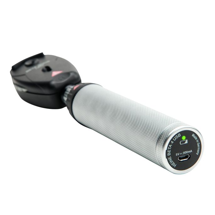 HEINE BETA 200S LED directe oftalmoscoopset 3,5 V met BETA4 USB oplaadbaar handvat