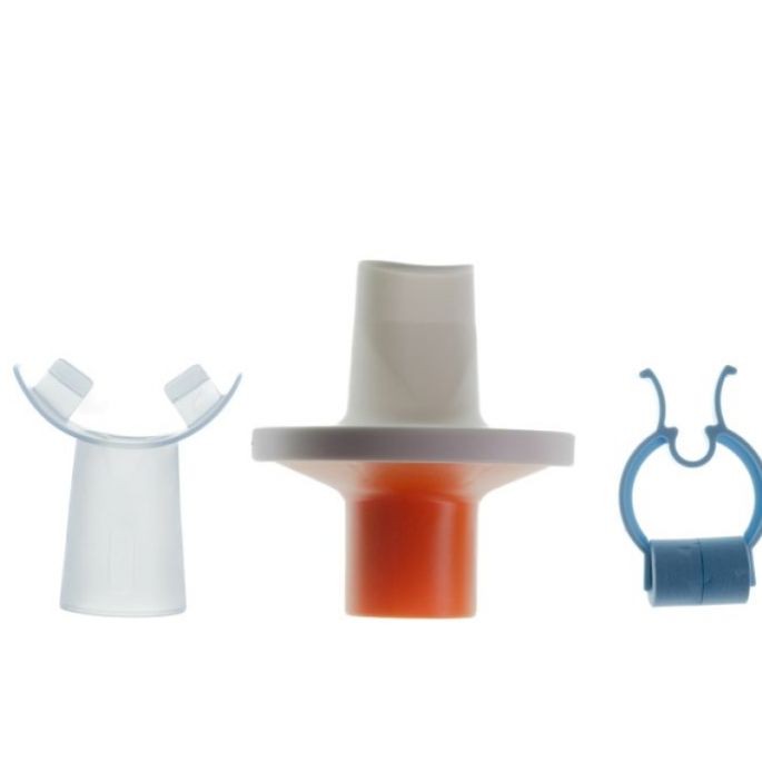 MADA 83 oranje bacteriefilter + foam neusklem en bite-on mondstuk, 80 stuks