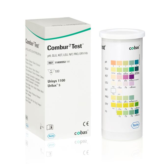 Combur 7 urine teststrips, 100 stuks