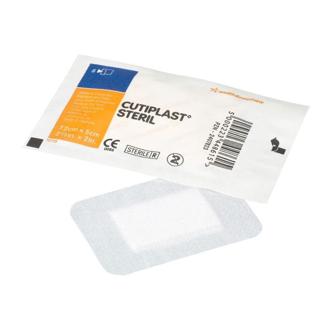 CUTIPLAST steriel klevend wondverband, 7,2 x 5 cm, 100 stuks