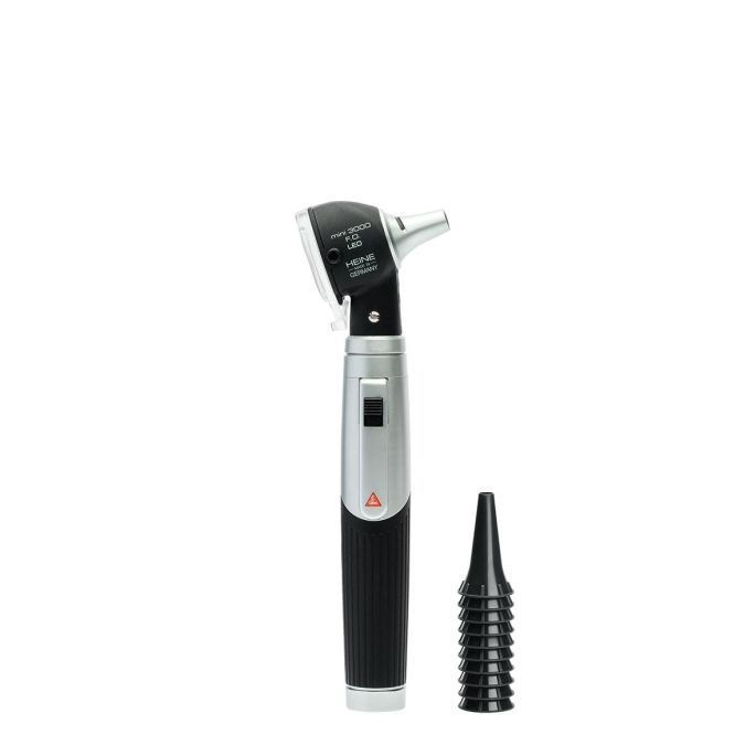 HEINE mini 3000 F.O. LED F.O otoscoop kit met oplaadbaar handvat