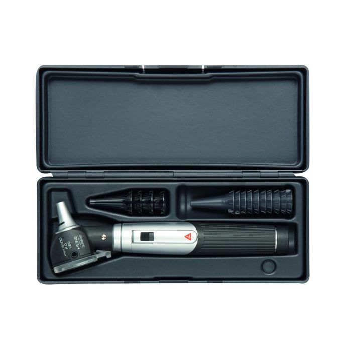HEINE mini 3000 F.O. LED otoscoop set met batterijhandvat en accessoires