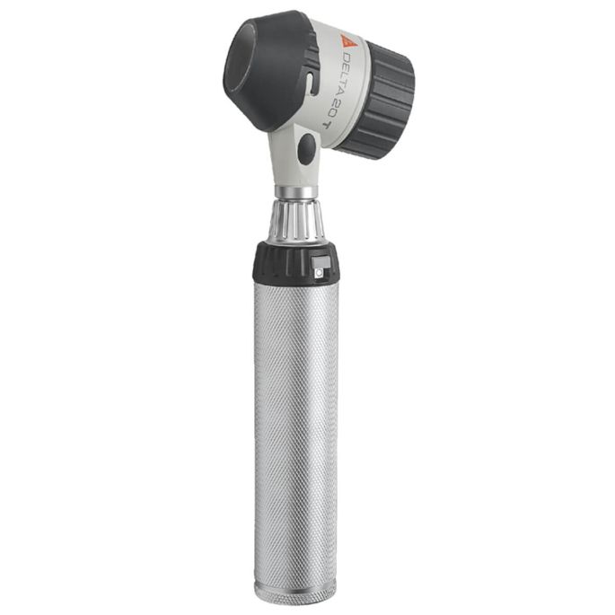 Heine DELTA 20T dermatoscoop met USB oplaadbaar handvat, USB kabel en netadapter