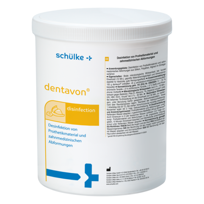 Dentavon: desinfectie van afdrukken, 4 x 900 g