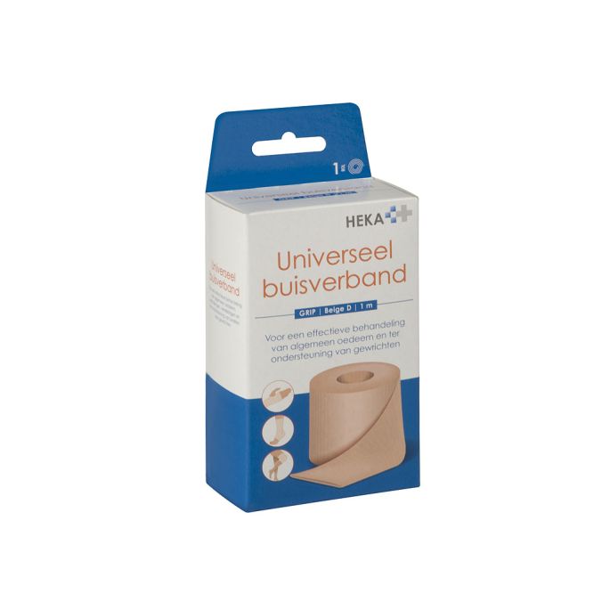 HEKA Grip compressie beige maat D 1 m