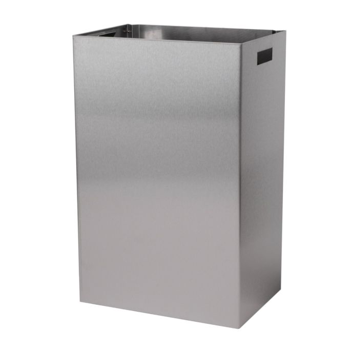 Sanfer Afvalbak met open inworp, RVS 50 Liter 