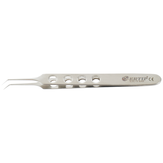 Transplantatie-forceps met gaten 6 mm 55°