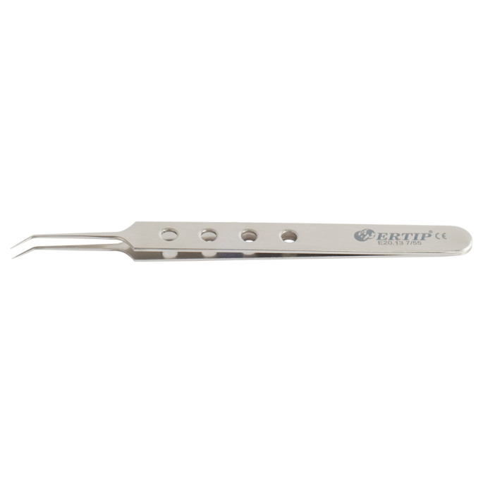 Transplantatie-forceps met gaten 6 mm 55°
