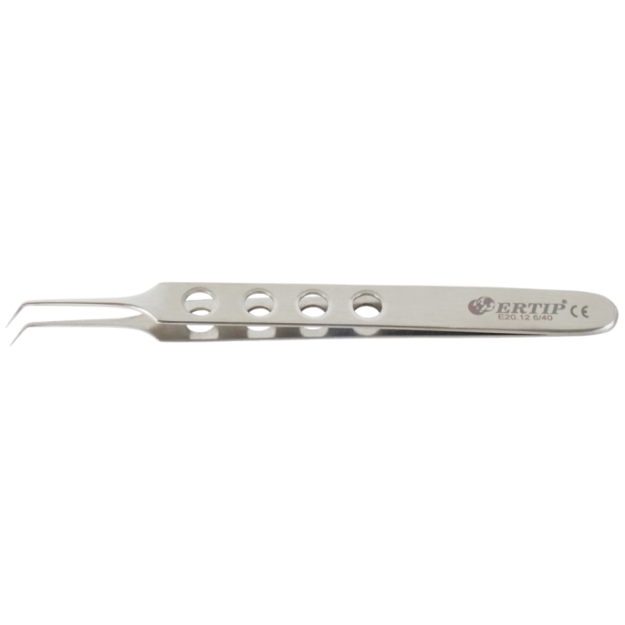 Transplantatie-forceps met gaten 6 mm 55°