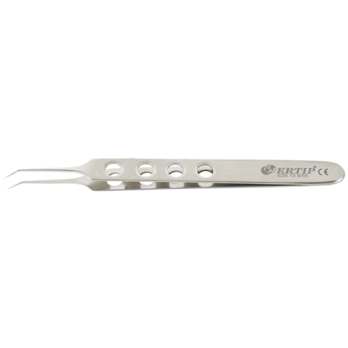 Transplantatie-forceps met gaten 6 mm 55°