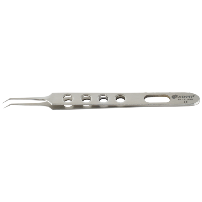 Soft Adjusted transplantatie-forceps met gaten 5 mm 55°