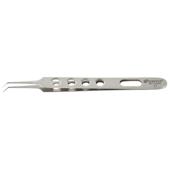 Soft Adjusted transplantatie-forceps met gaten 6 mm 55°