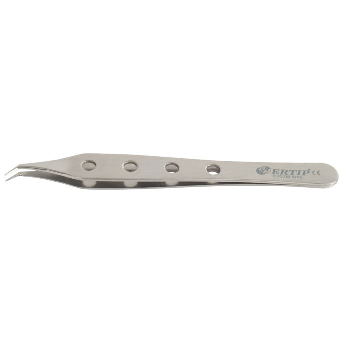 Horizontaal gekartelde extractie-forceps gaten 6 mm 55°