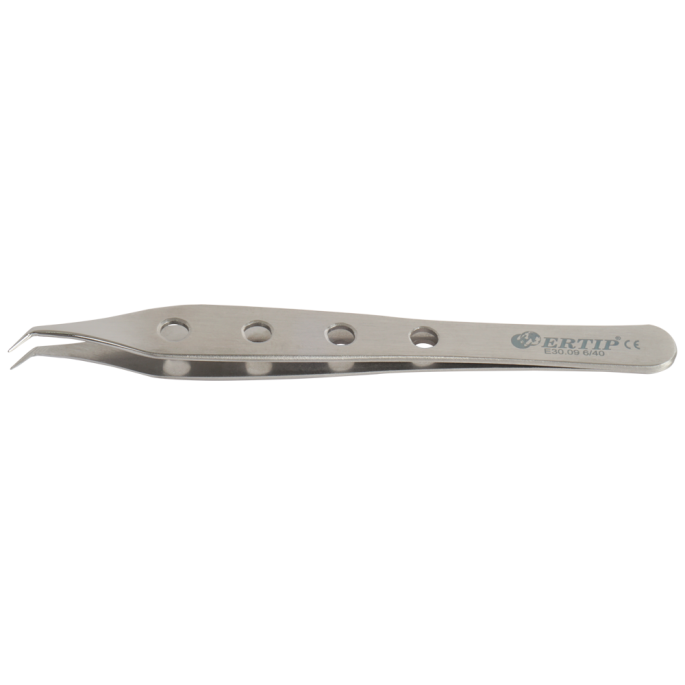 Horizontaal gekartelde extractie-forceps gaten 6 mm 55°